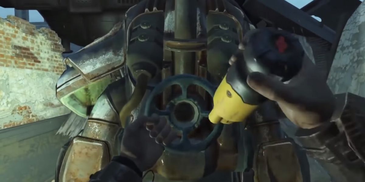 inserting a fusion core into power armor in Fallout 4