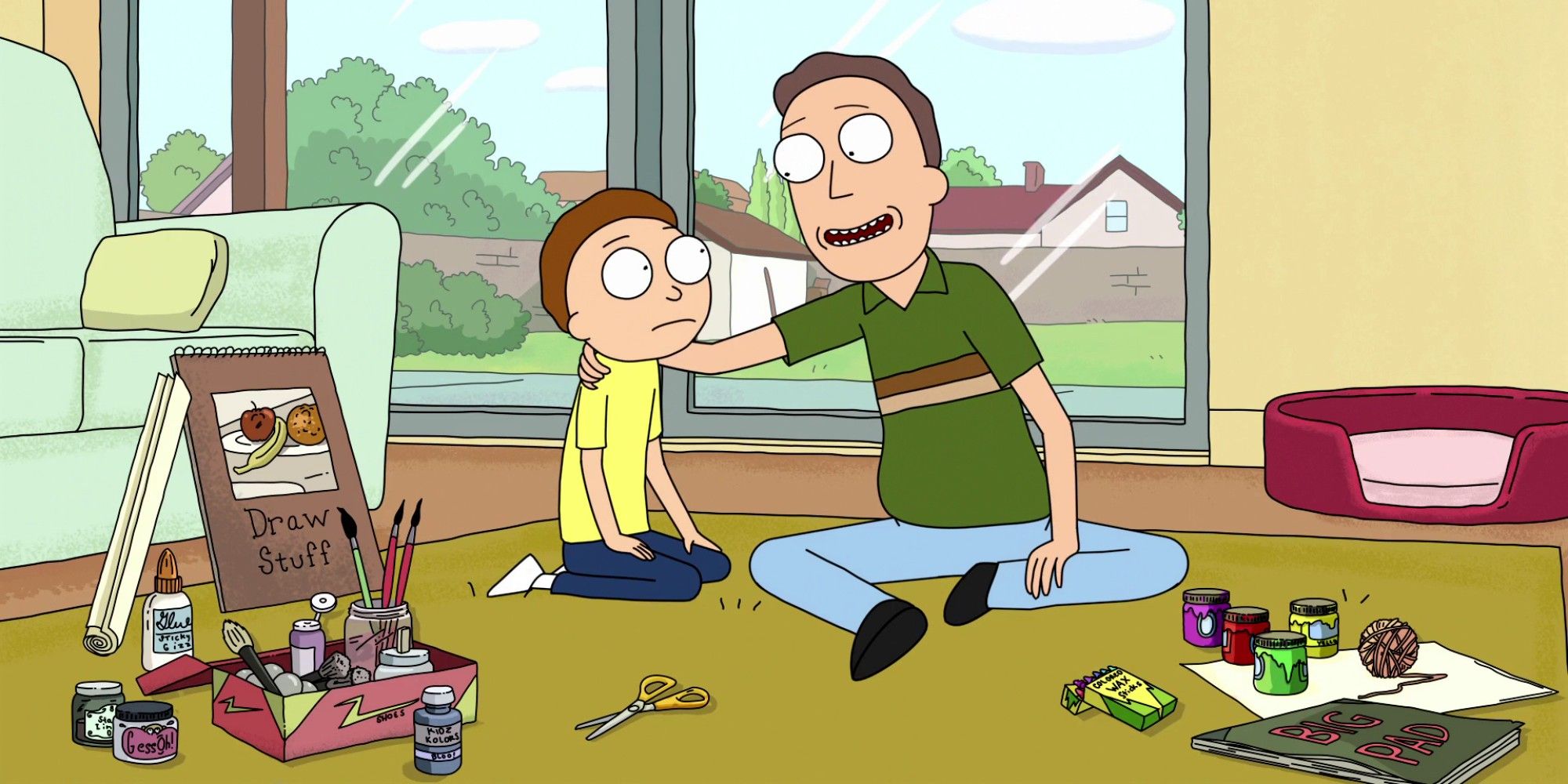 jerry parenting morty in rick and morty