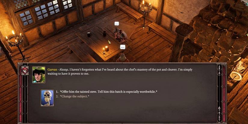 Offering Garvan the tainted stew