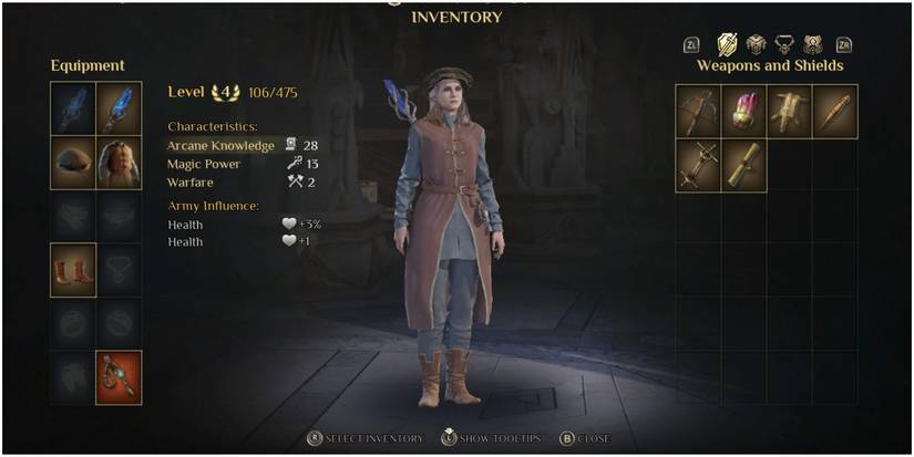kings bounty 2 inventory screen menu for katharine