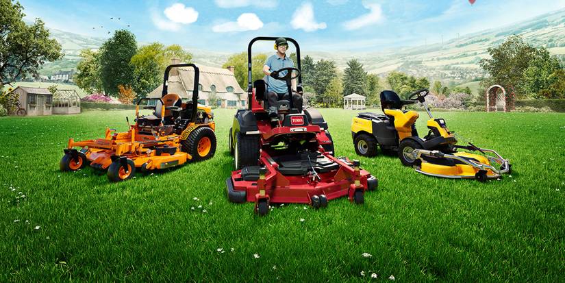 Lawn moving simulator mowers