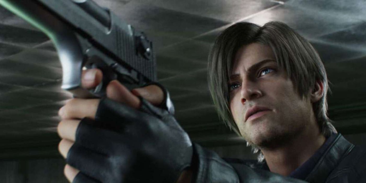 resident evil 2 leon kennedy statue