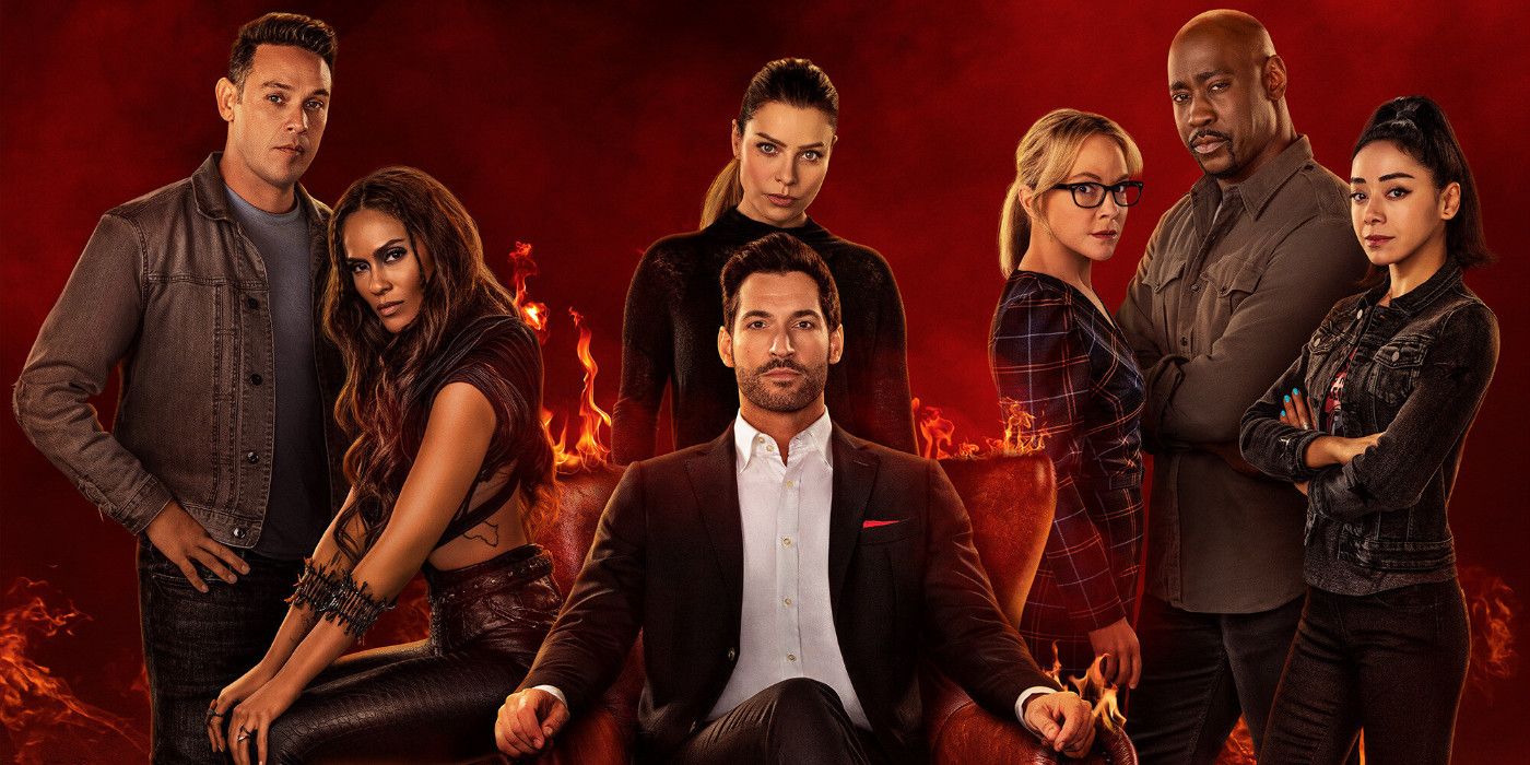 The cast of Lucifer on Netflix