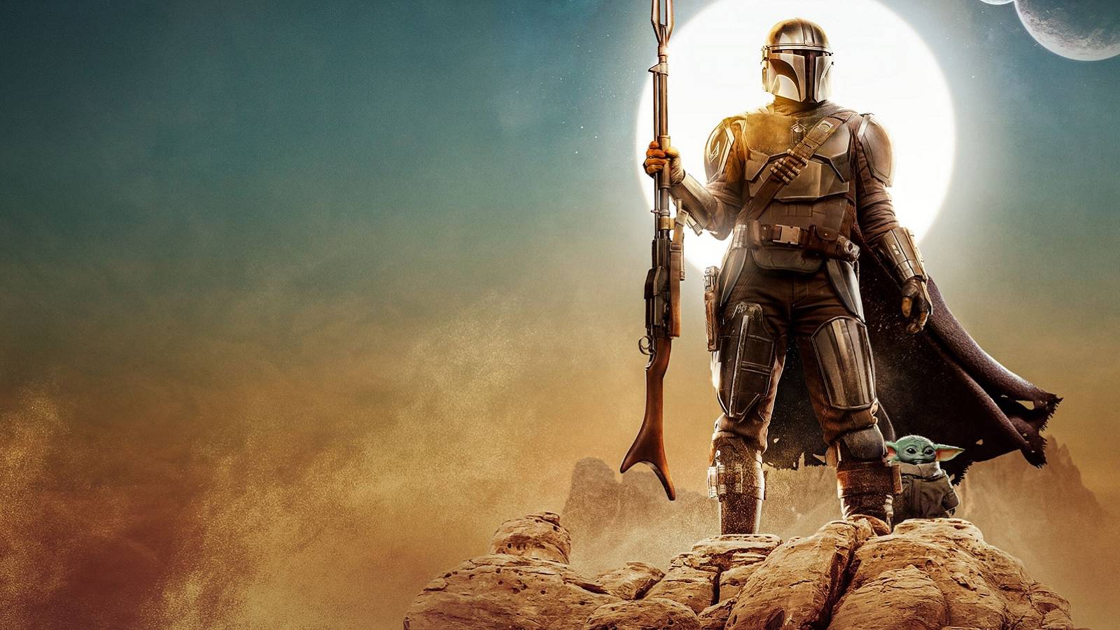 mandalorian and baby yoda