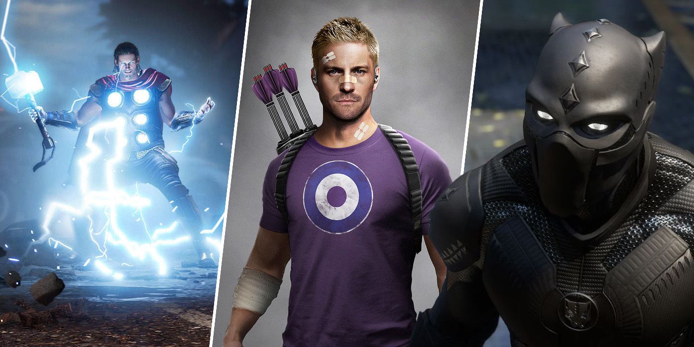 Thor, Hawkeye and Black Panther from Marvel's Avengers