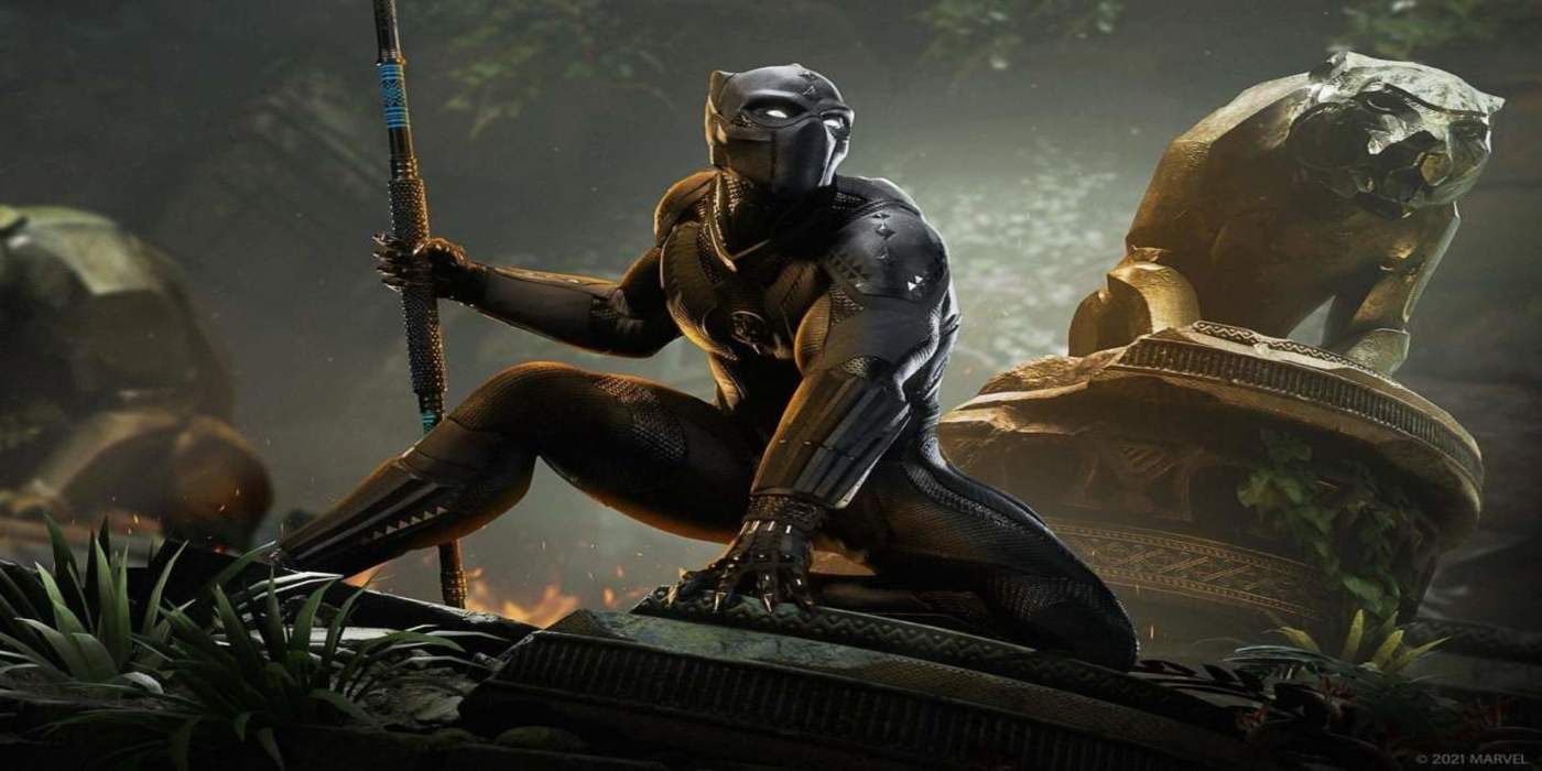 marvels avengers war for wakanda tchalla with spear