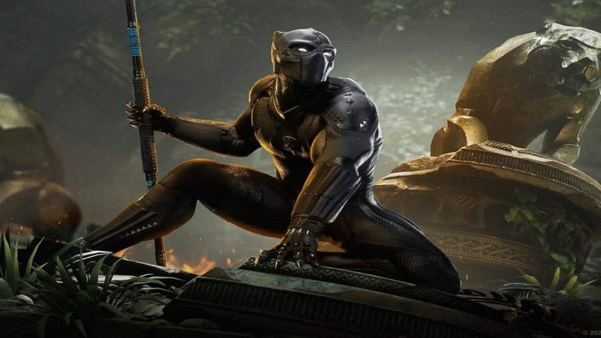marvels avengers war for wakanda tchalla with spear