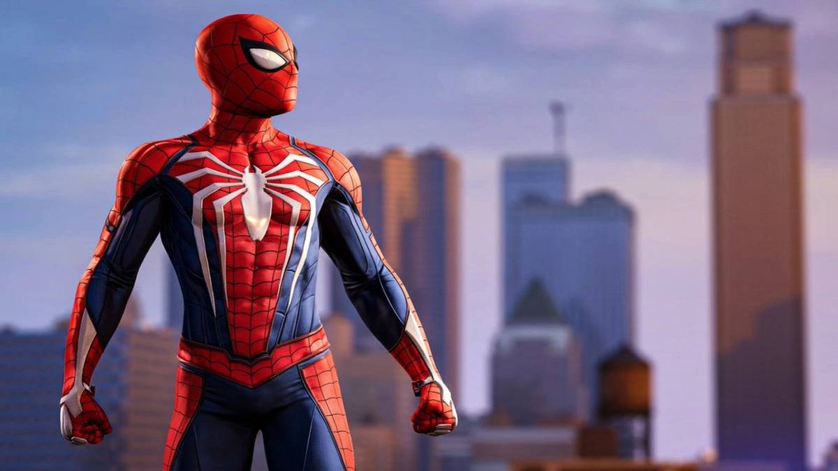 marvels spider-man peter looking over city