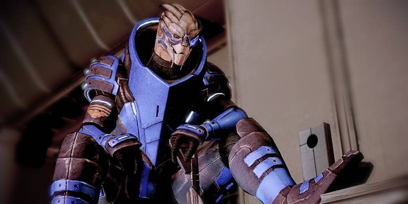 garrus vakarian with rifle