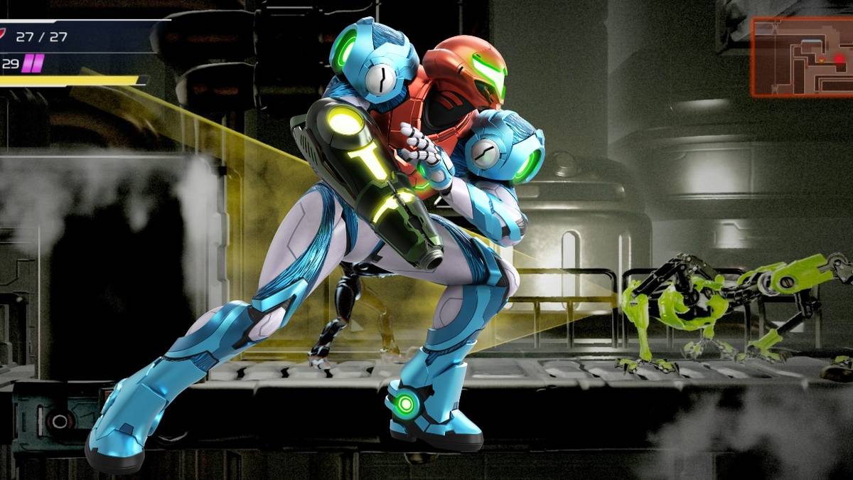 metroid dread gameplay with samus