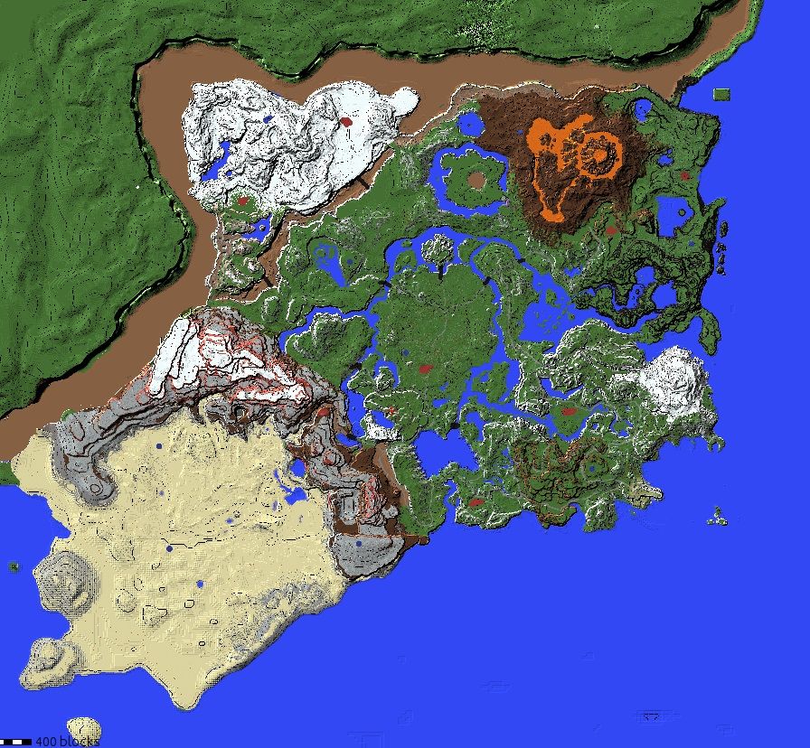 A world map of the Breath of Wild being made in Minecraft.