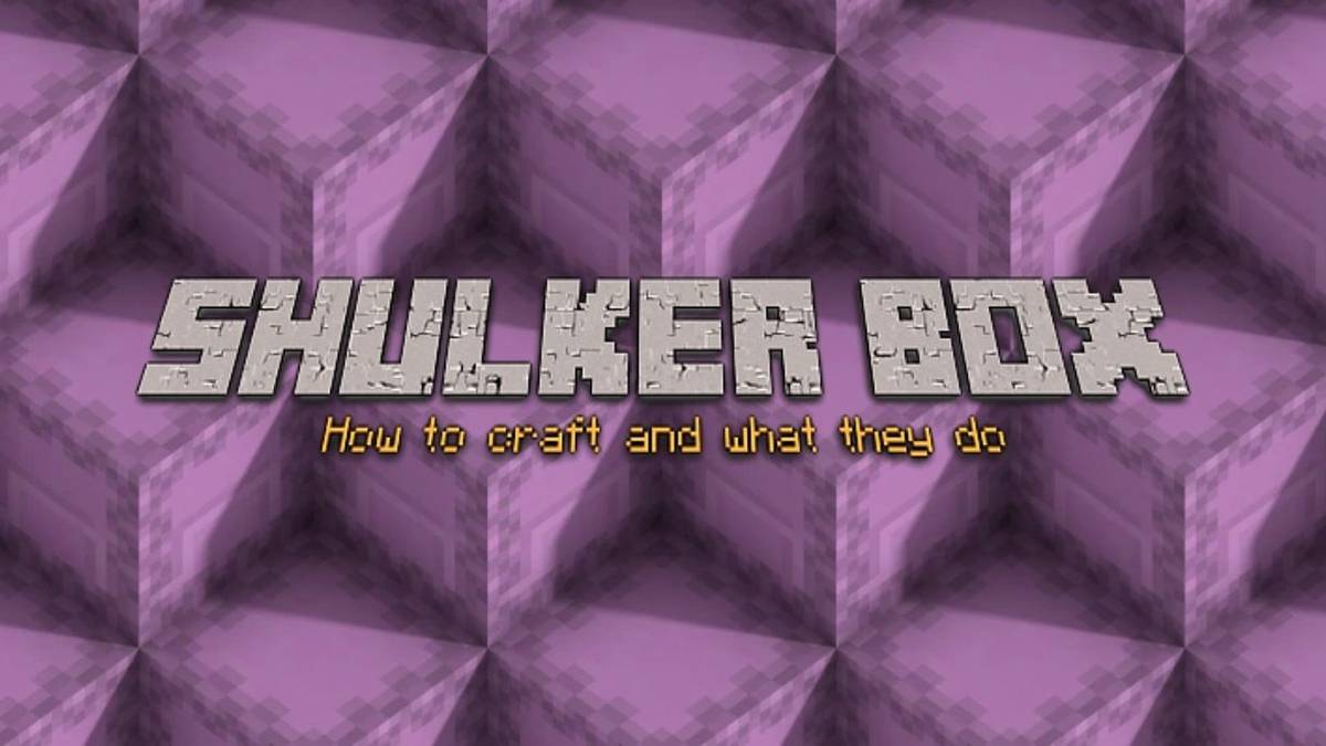 How to make a shulker box