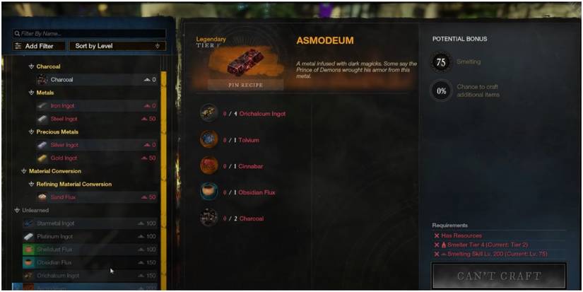 new world legendary metal asmodeum