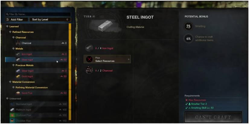 new world steel ingot