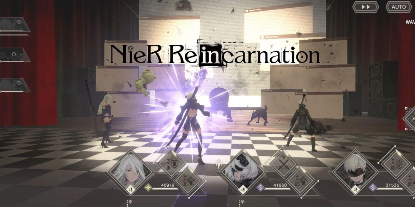 nier reincarnation battle screen
