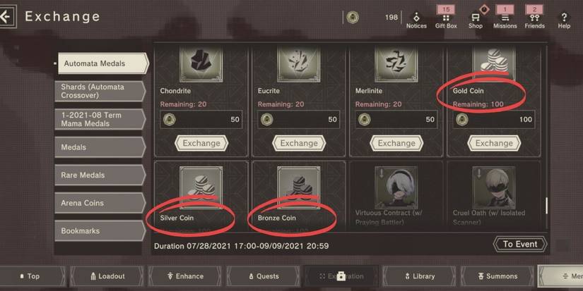 nier reincarnation coin shop