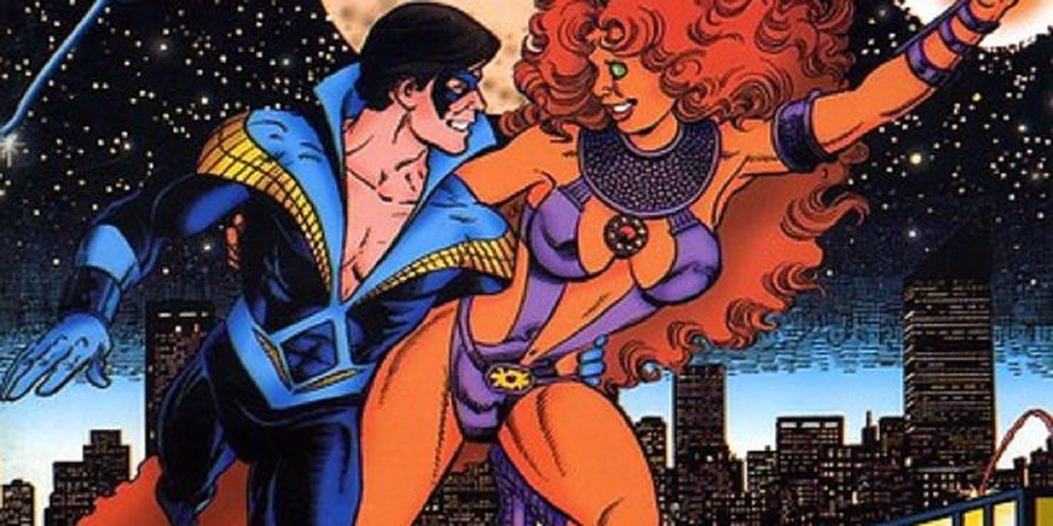 Starfire and Nightwing are a couple