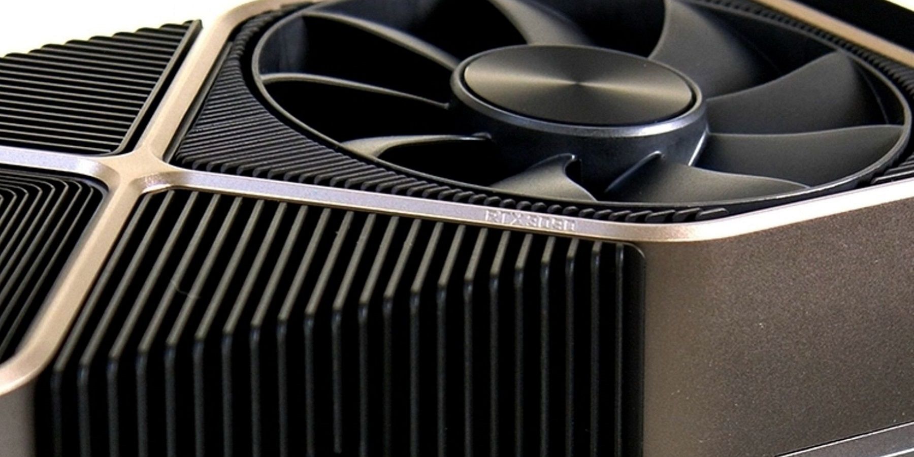 A close up photo of an Nvidia RTX 3090 graphics card.