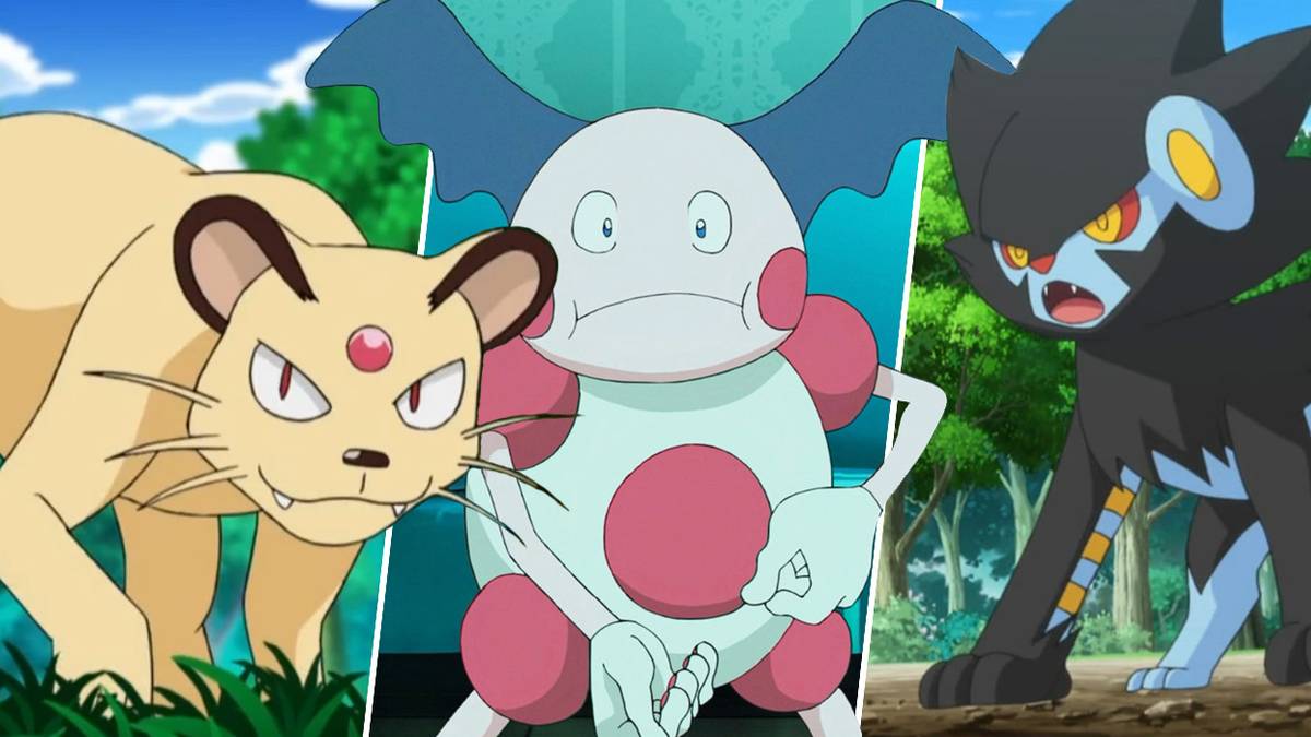 Persian, Mr. Mime and Luxray from teh Pokemon series