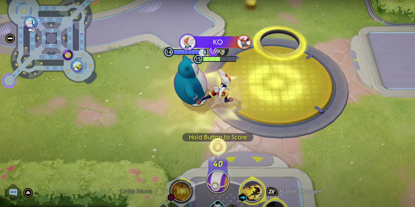 two allies near their goal zone.