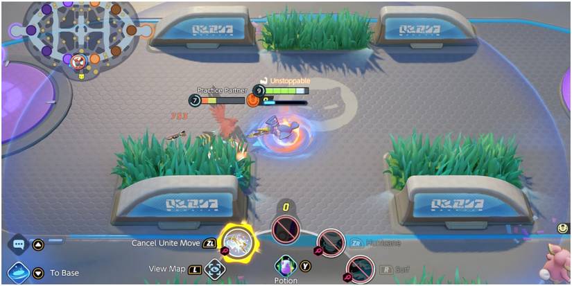 pokemon unite cramorant using unite move gatling gulp missile