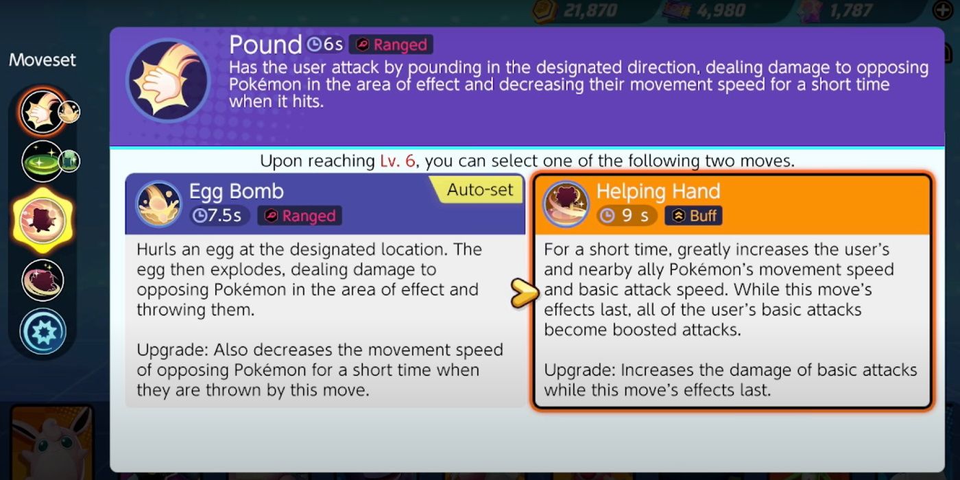 pokemon unite ability choice blissey egg bomb pound
