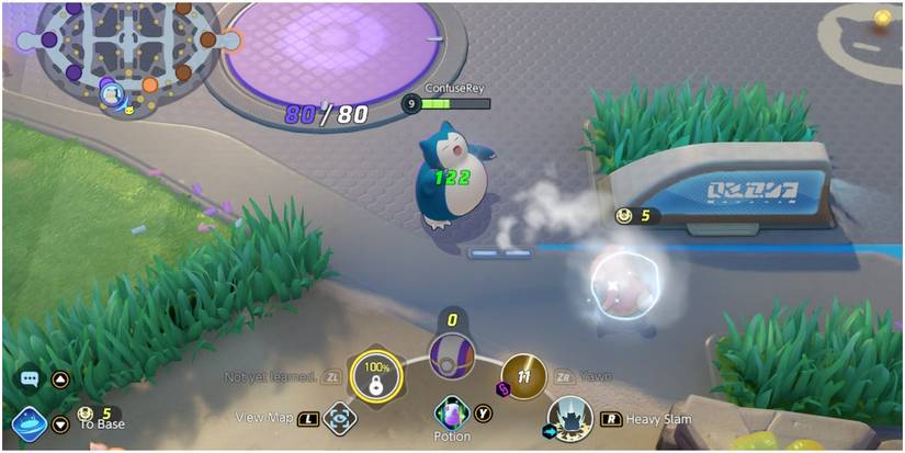 pokemon unite snorlax using yawn