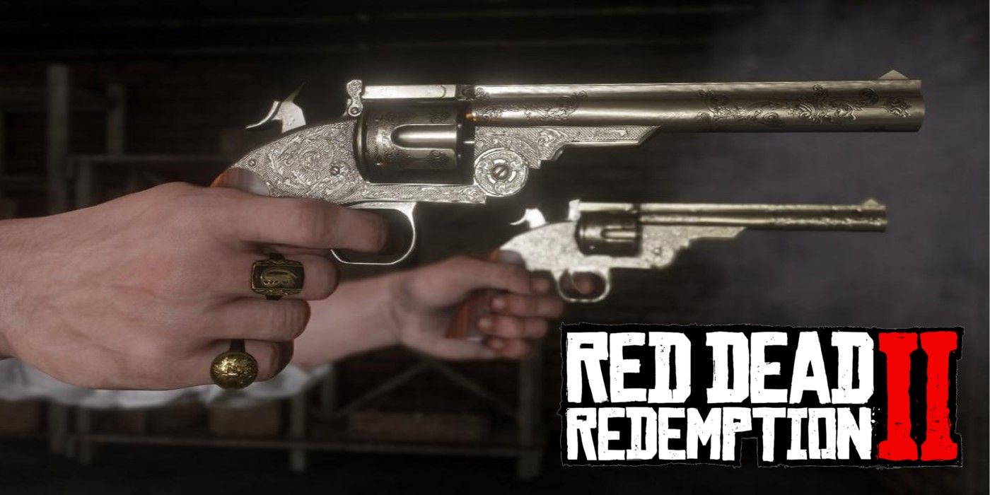 red dead redemption 2 close up guns