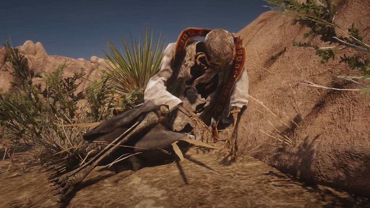 red dead redemption 2 skeleton