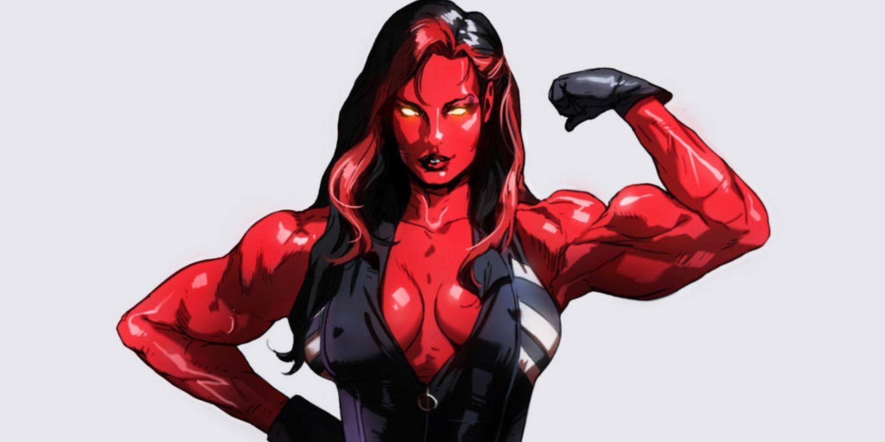 red she hulk costume avengers