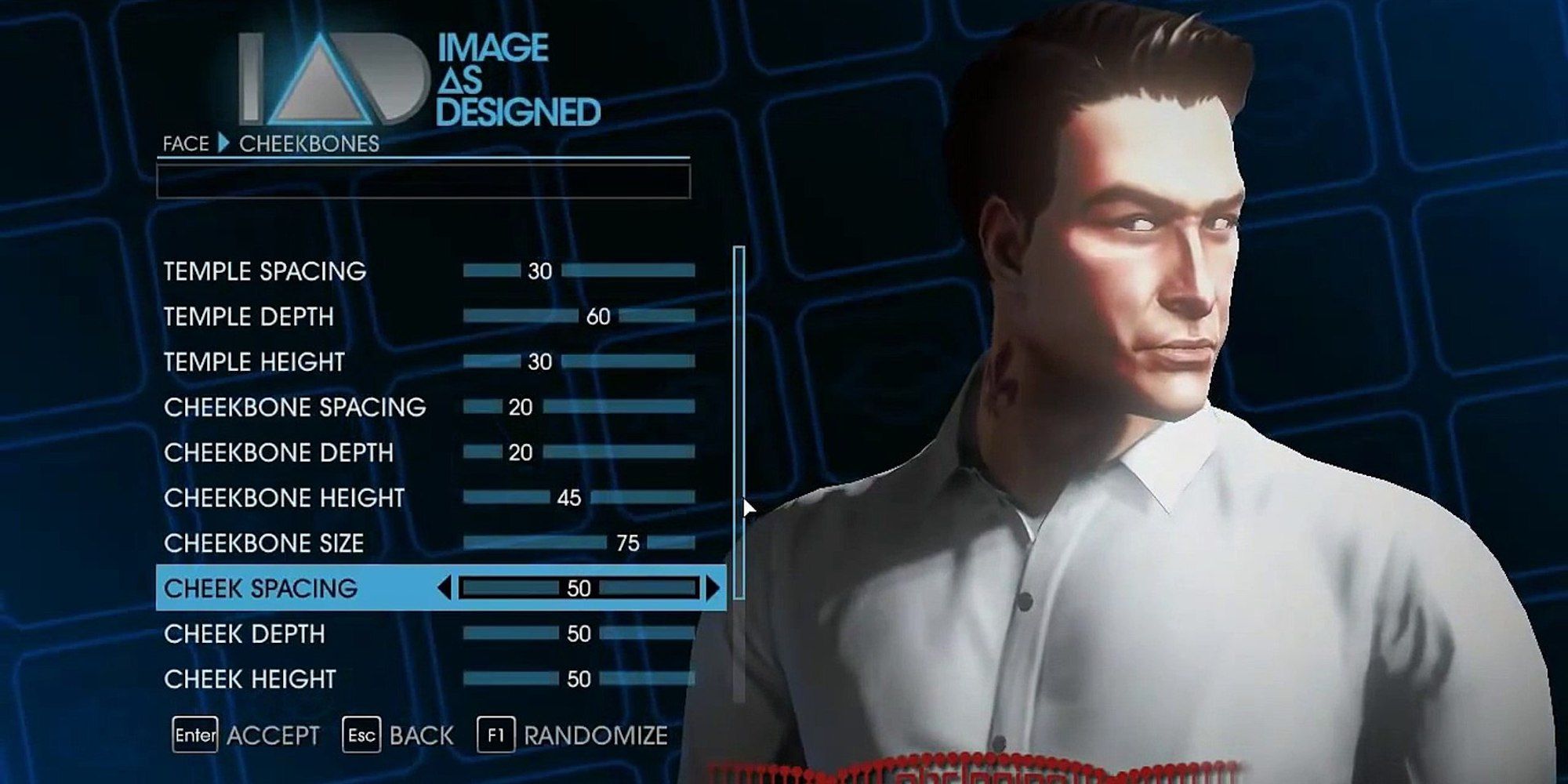 The character creator in Saints Row 4