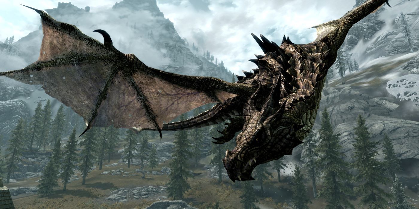 skyrim dovahkiin riding dragon