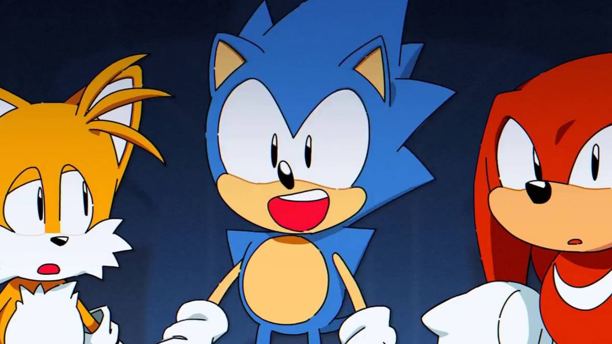 Sonic Tails and Knuckles from the Mania Plus trailer