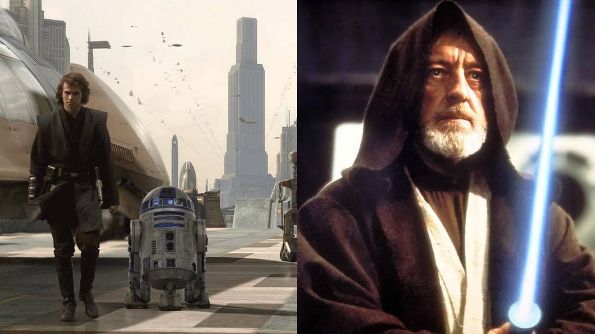 Star Wars Obi Wan Anakin R2 D2