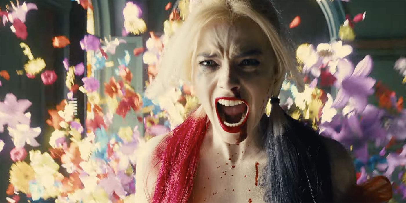 Harley screams in the Suicide Squad