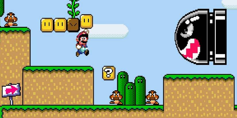 Mario punching a block