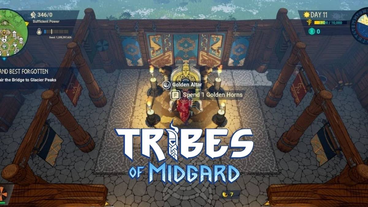 Tribes of Midgard spend Golden Horns at Golden Altar for Runes