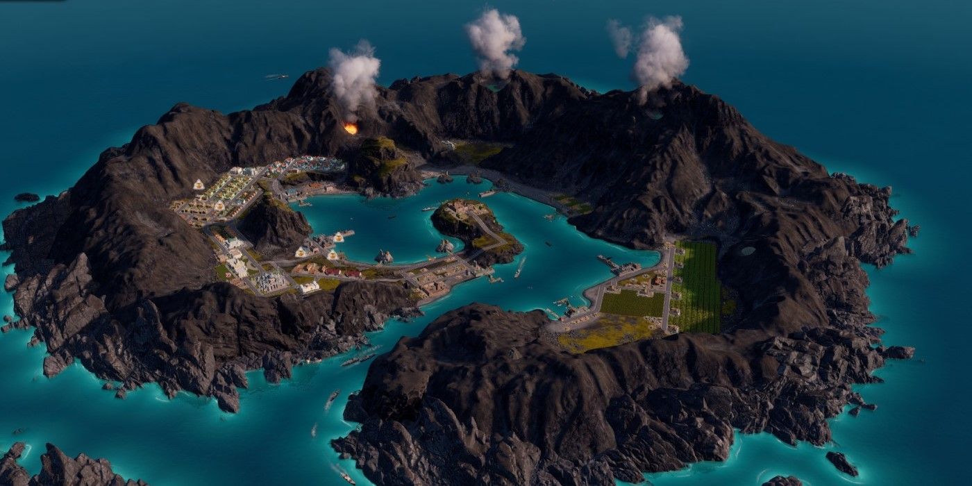 Tropico 6 volcano island