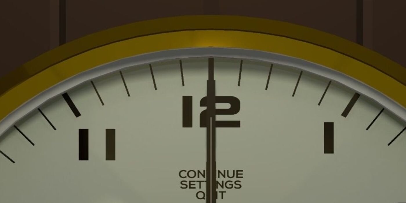 Pause menu clock