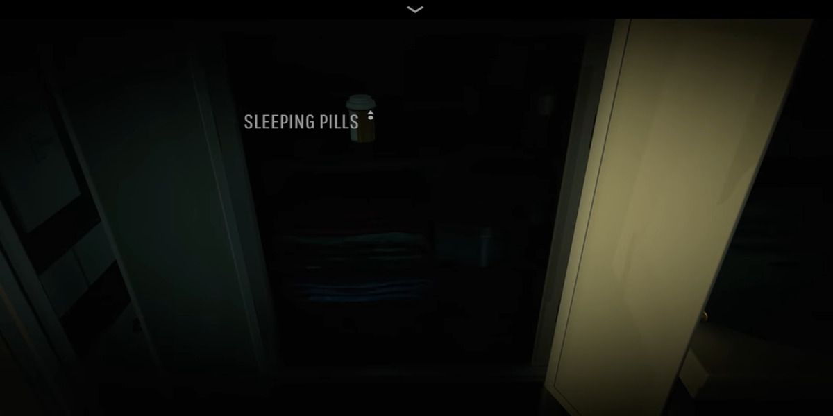 Sleeping pills in a cabinet