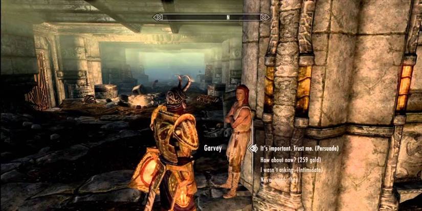 using persuasion in Skyrim
