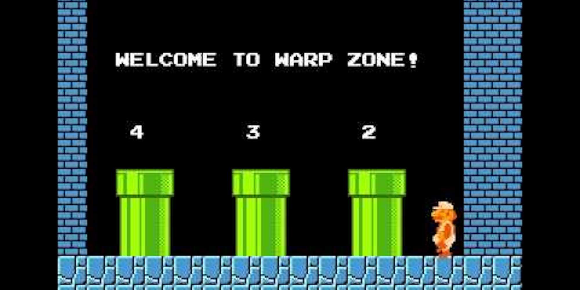warp zone Mario bros.
