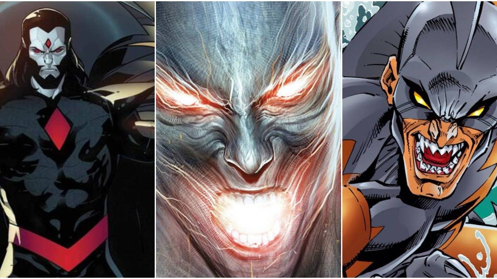 Marvel villains Dr. Sinister Proteus Tiger Shark
