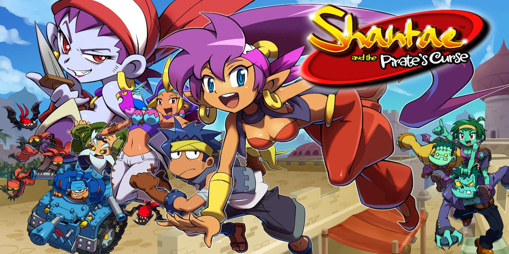 Promo art featuring characters from Shantae And The Pirate's Curse