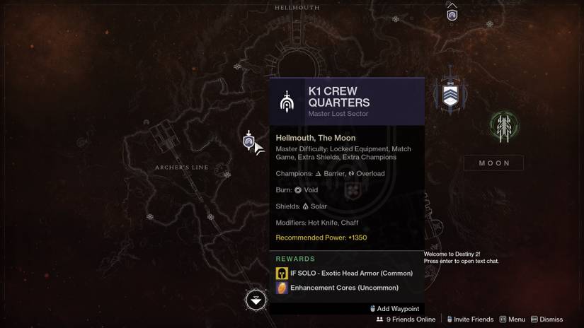 destiny 2 master lost sector exotic farm