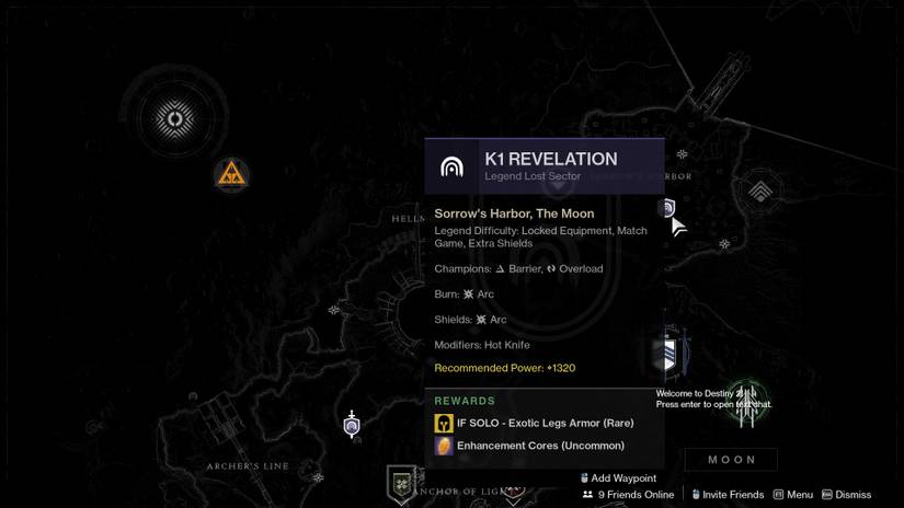 destiny 2 legend lost sector exotic farm