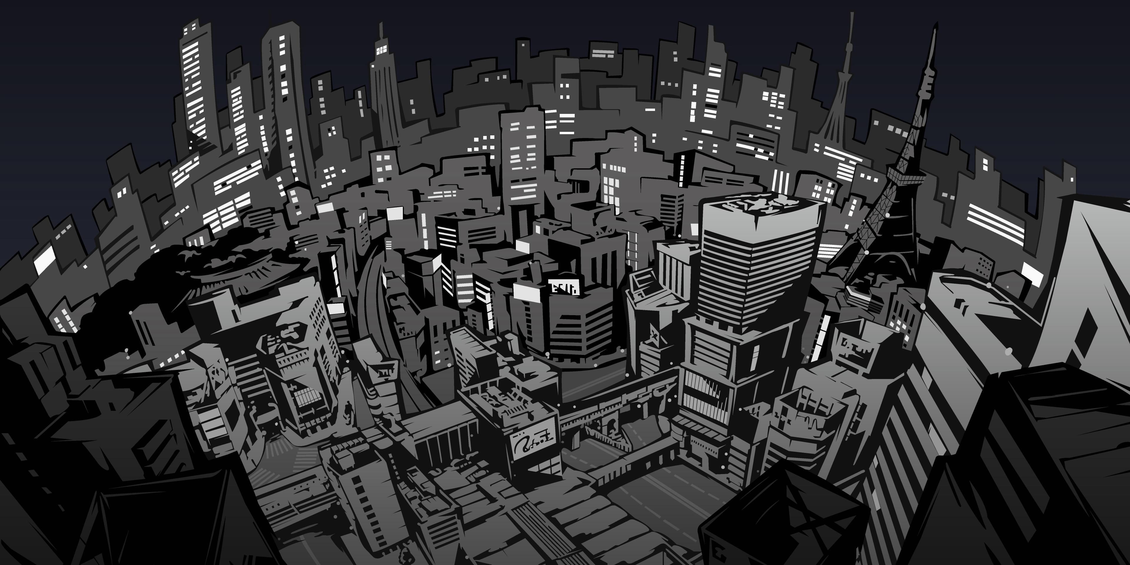 Persona 5 screenshot city view depicted on loading screen