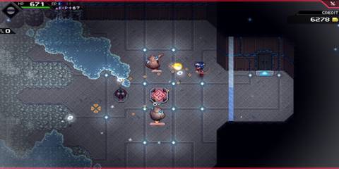 Fighting enemies in CrossCode