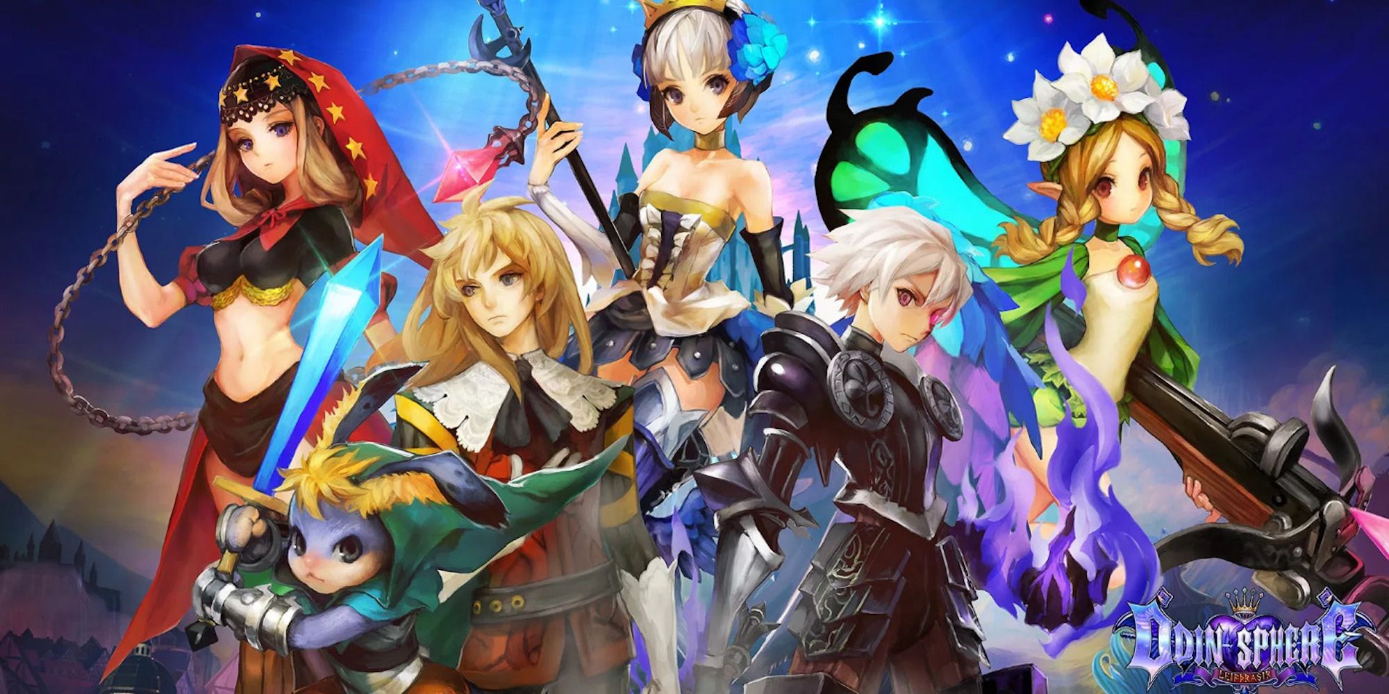 Promo art featuring characters from Odin Sphere: Leifthrasir