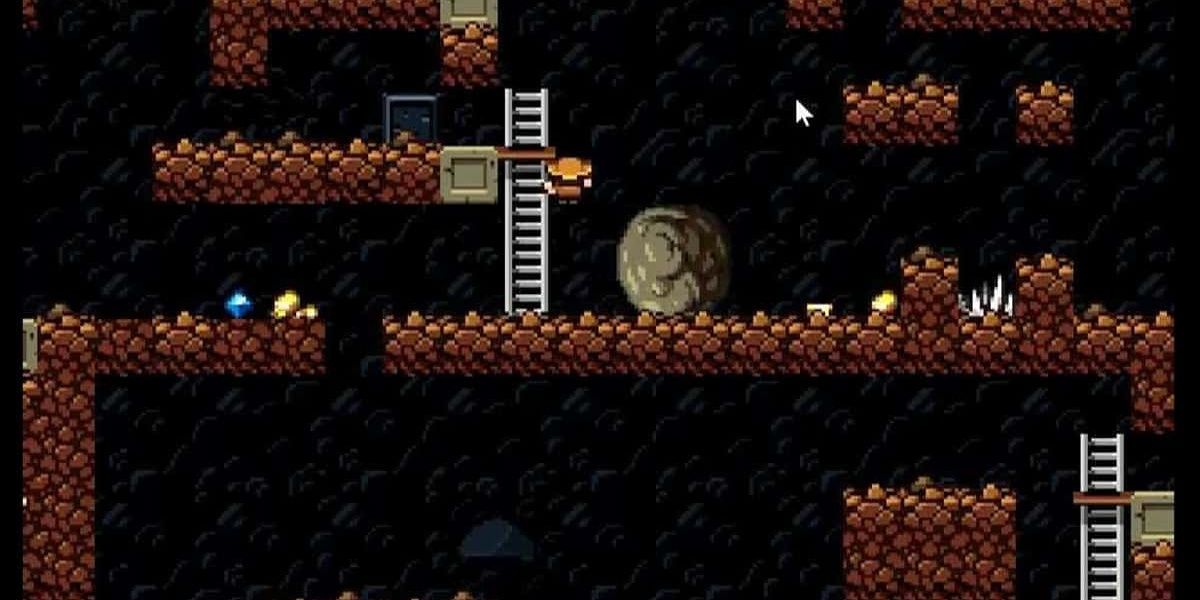 A gameplay screenshot of Spelunky Classic